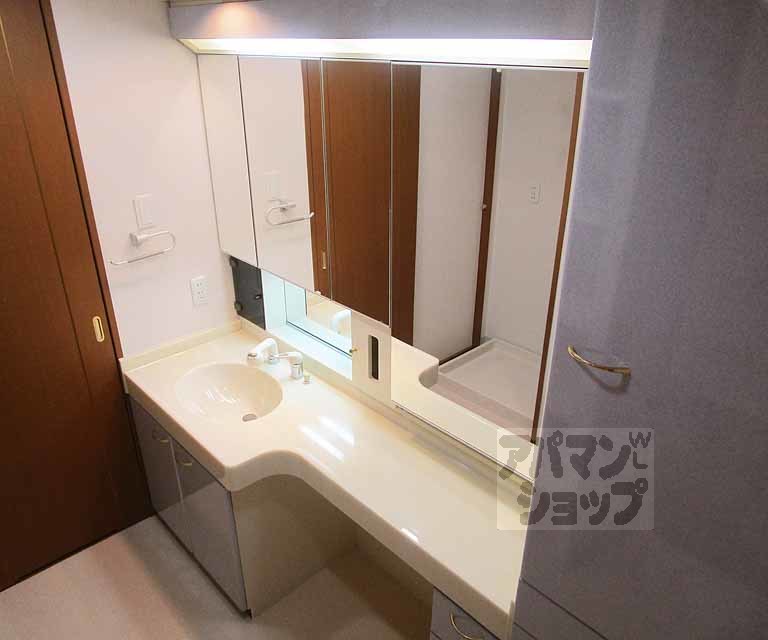 洗面設備　２０２号室の写真です。