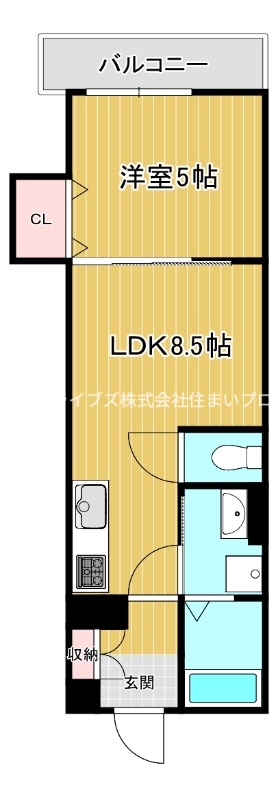 フォレストクリエオーレ上島町壱番館の間取り写真