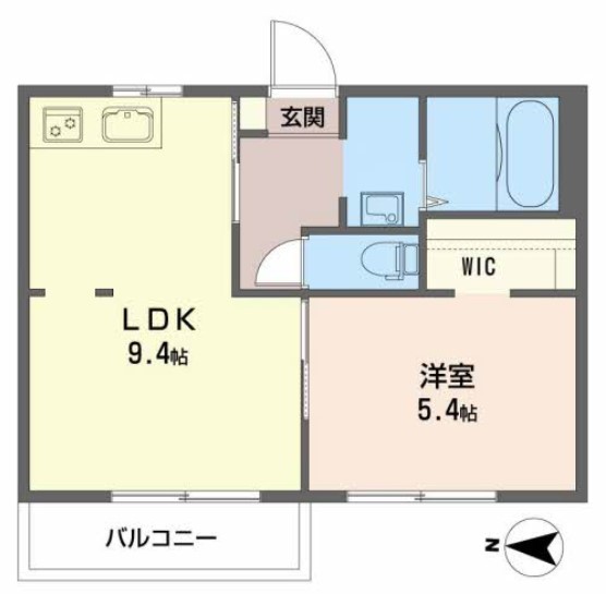 エクセルハイツA棟の間取り写真