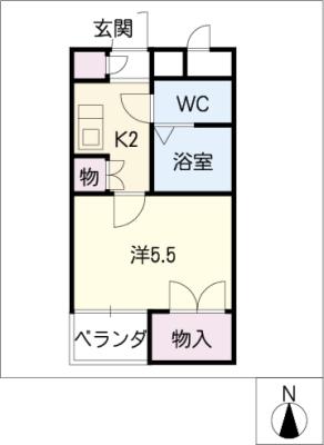 クリスタルAの間取り写真