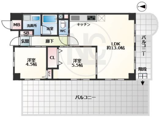 Arbre Jotoの間取り写真