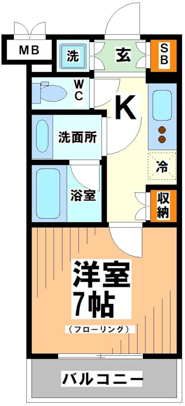 ルーブル千歳烏山の間取り写真