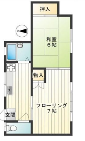 旭荘の間取り写真