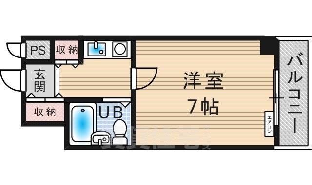 ハイム朝日の間取り写真