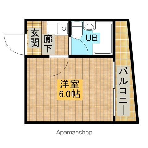南海高野線 浅香山駅 徒歩6分 5階建 築36年の間取り写真