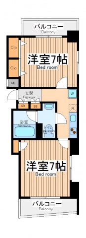 アーバンフラッツ町田の間取り写真