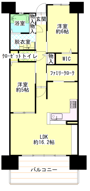 ザ・ステーションタワー福山の間取り