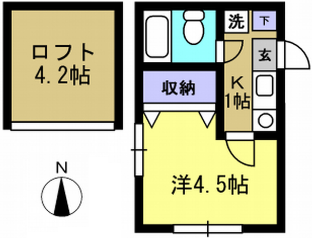 ベルメゾンＮＯ．４８相武台の間取り