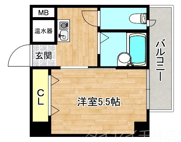 守口市竜田通のマンションの間取り