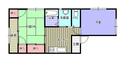 ハイム今江の間取り