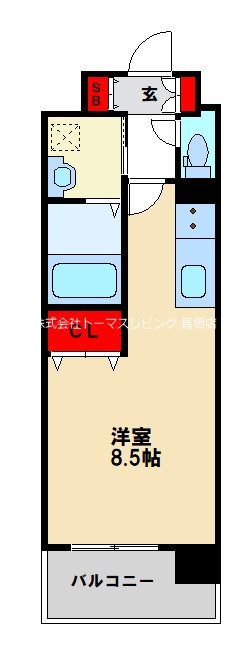 レブリアント鳥栖の間取り