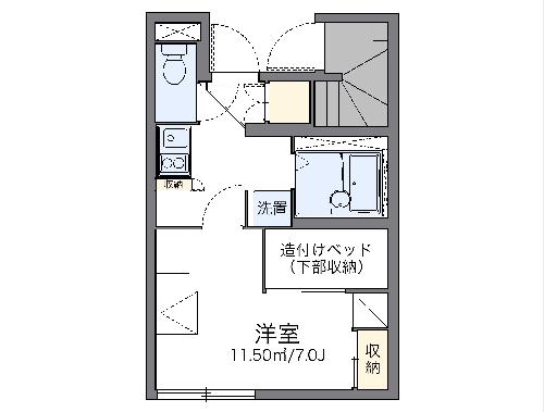 レオパレス八ヶ崎の間取り