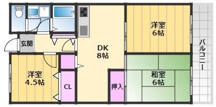 トークストリートアソガワの間取り