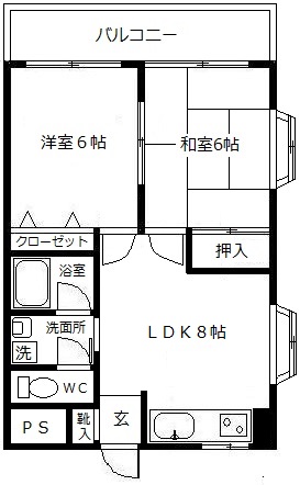 もみの木ハイツの間取り