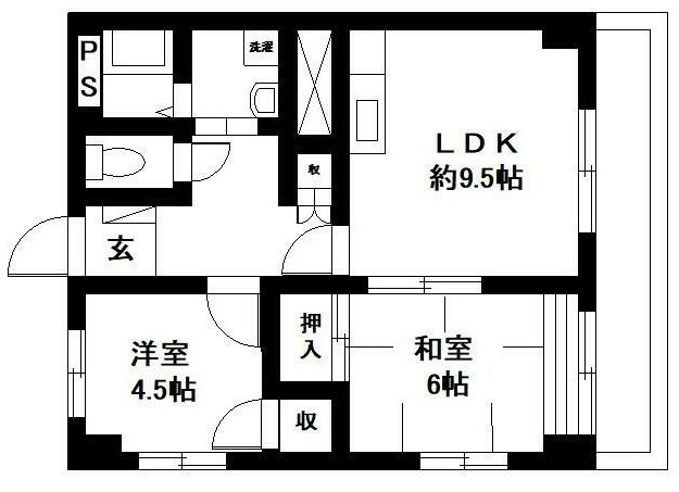 【グリーンコスモ田井の間取り】