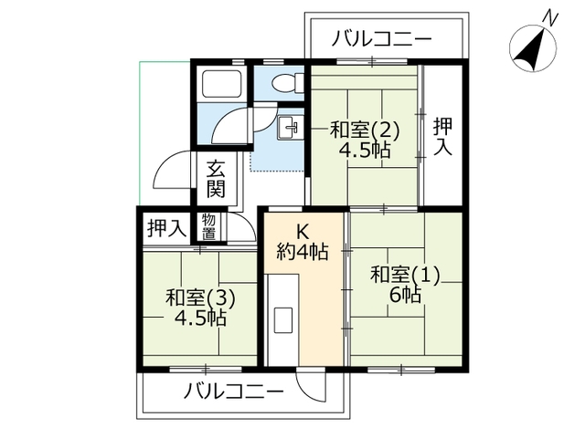 ＵＲ落合の間取り