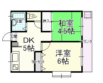 シティハイム佐波の間取り