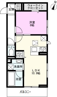 （仮）D-ROOM金明町の間取り