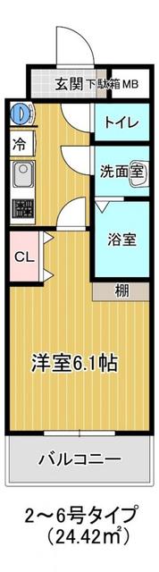 ラクール九大学研都市IIIの間取り