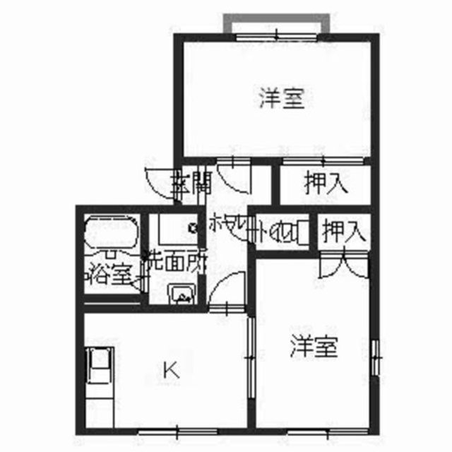 大阪市平野区長吉六反のアパートの間取り