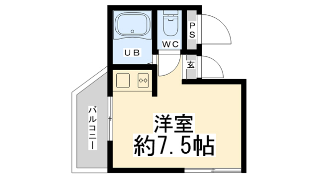 吉永ビル多田駅前Iの間取り