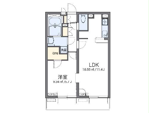 レオパレスやまとの間取り