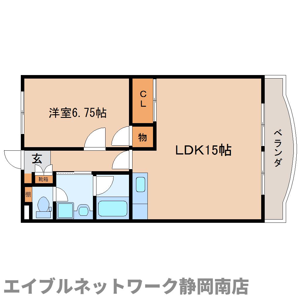 藤枝市高柳のマンションの間取り