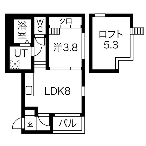 アルファート白金の間取り