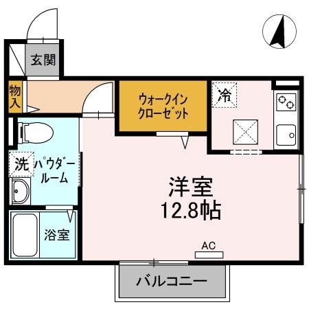 高松市扇町のアパートの間取り