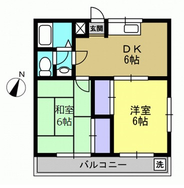 フラッツFの間取り