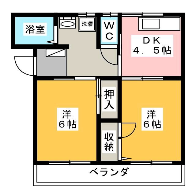 【メゾン中沢の間取り】