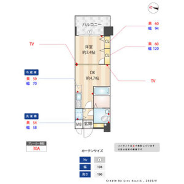 F・PARC西新の間取り