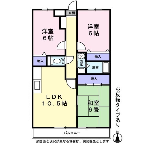 ラフィーネ・なかにしの間取り