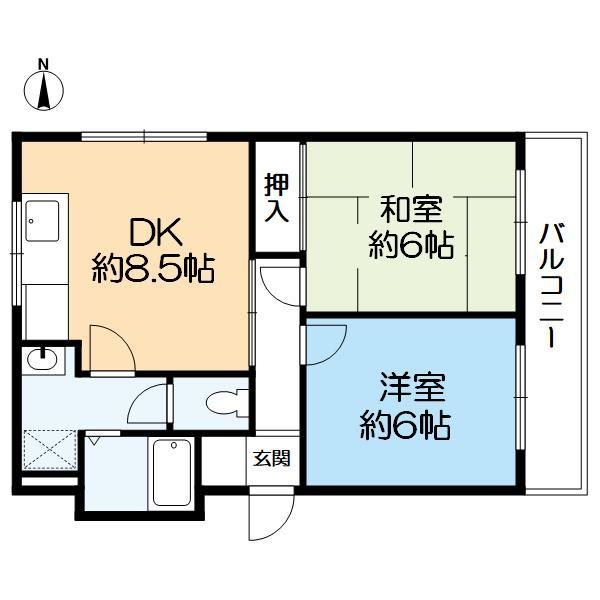 グレースコート甲東園の間取り