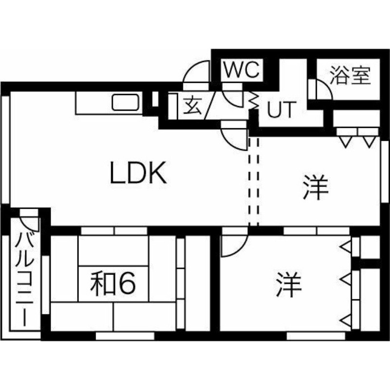 カームコーポの間取り