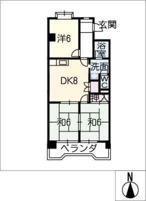 好日ハイツの間取り