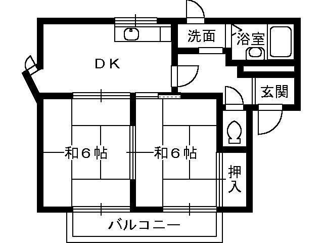 オクハイツの間取り