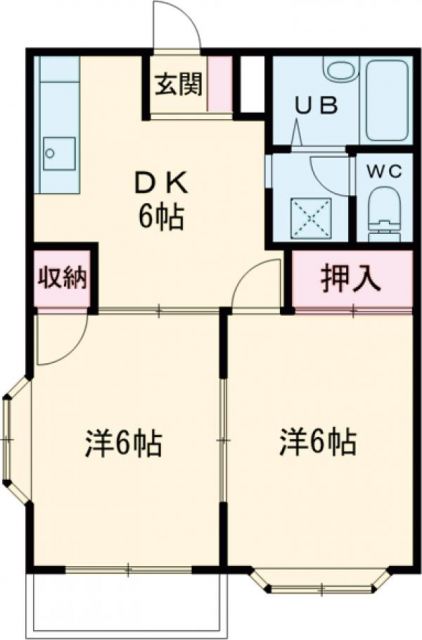 エルディム八雲の間取り