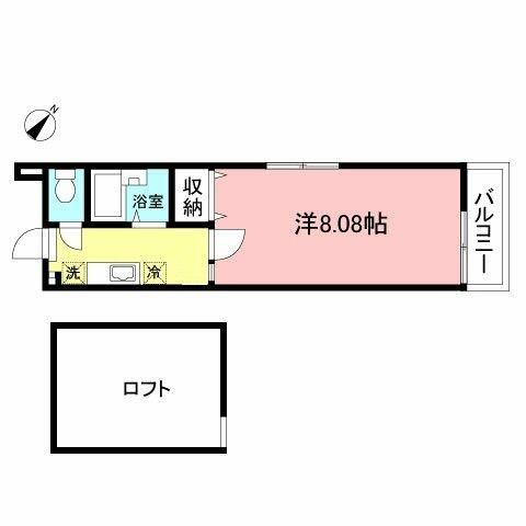 【町田市矢部町のアパートの間取り】