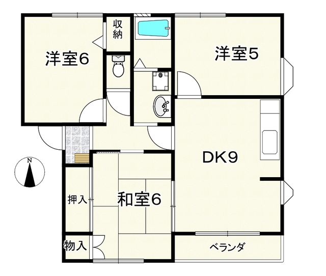 ハイムクレール市ヶ尾　A棟の間取り