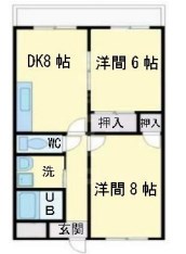 豊中市春日町のマンションの間取り