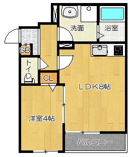 ALEGRIA住道2（アレグリア住道2）の間取り