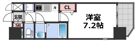 プレサンス水都OKAWAの間取り