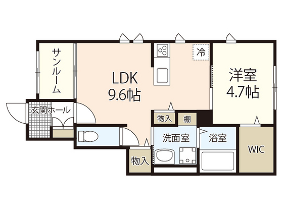 ヴェリテアムールIIの間取り