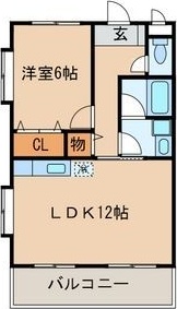 八王子市裏高尾町のアパートの間取り