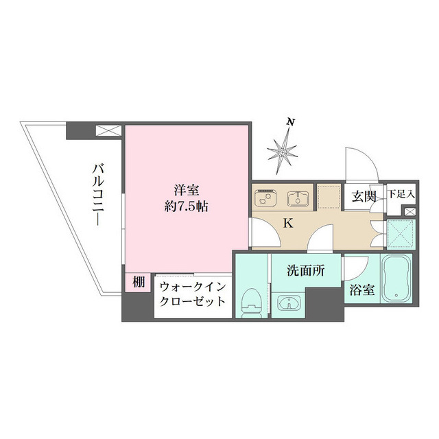 墨田区菊川のマンションの間取り