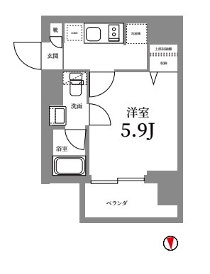 Log武蔵小杉／ログ武蔵小杉の間取り