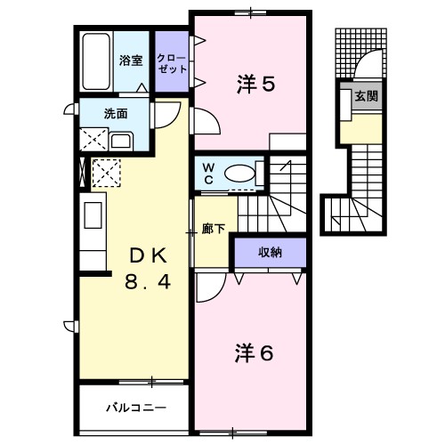 セブンヒル　Ｂの間取り