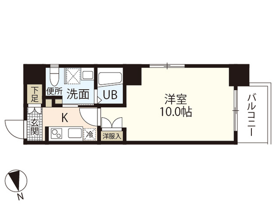 広島市中区榎町のマンションの間取り