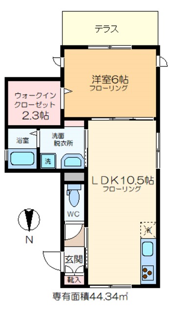 エールグランディール千住の間取り